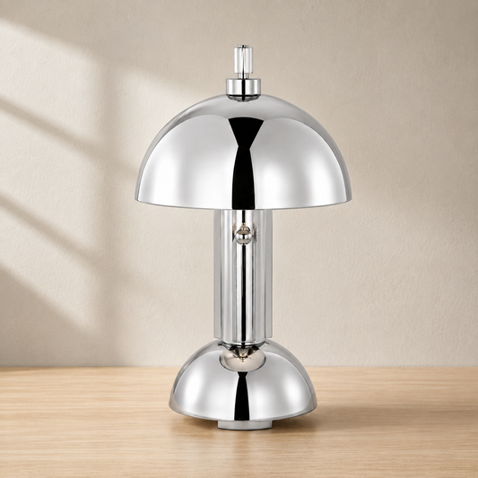 Silver 13.5-inch LED desk lamp