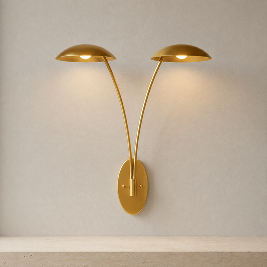 Gold 40.25-inch LED wall sconce